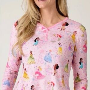 Little Sleepies Pink Disney Garden Princess Pajama Top